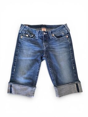 True Religion Wome's Bermuda Denim Shorts